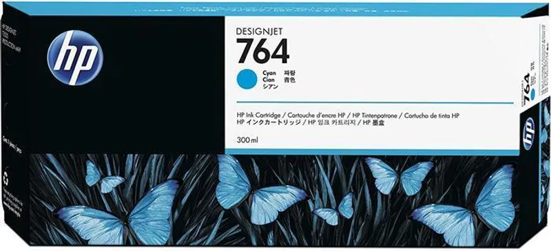 Hauptbild des Produkts Inkoustová cartridge HP 764, do tiskárny Designjet T3500, azurová, 300 ml, HP