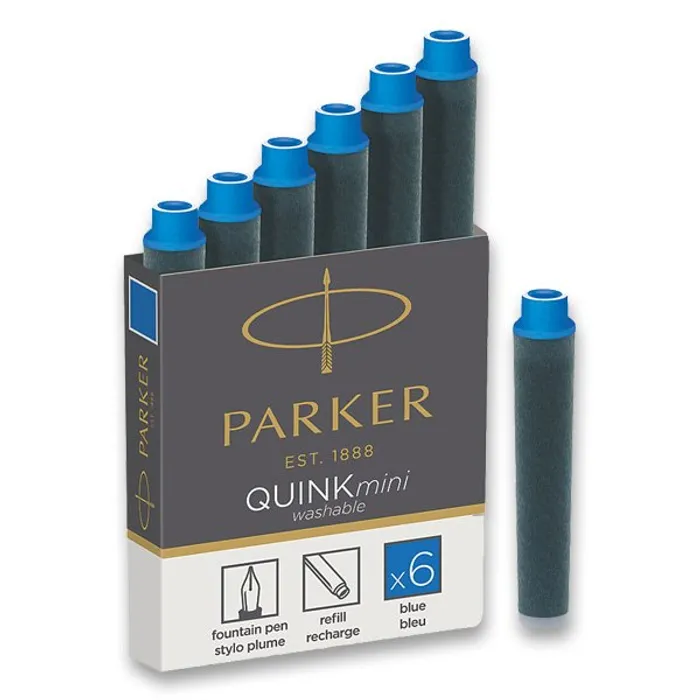 Hauptbild des Produkts Inkoustové bombičky krátké modré PARKER [6 ks]