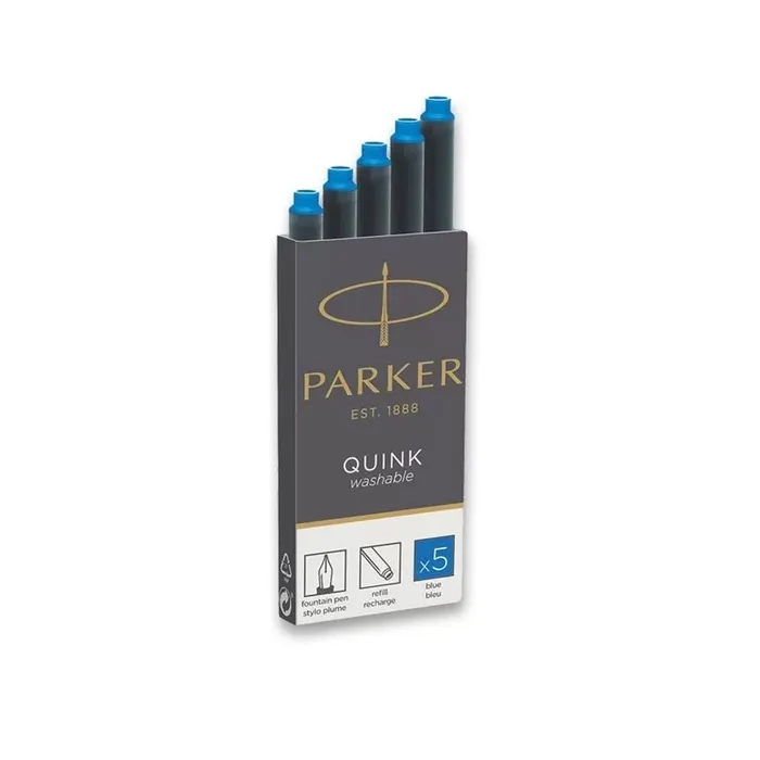 Hauptbild des Produkts Inkoustové bombičky Parker, omyvatelné 5 ks, modrý