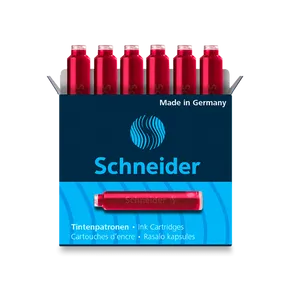 Schneider Tintenpatronen, 6 Stück rot