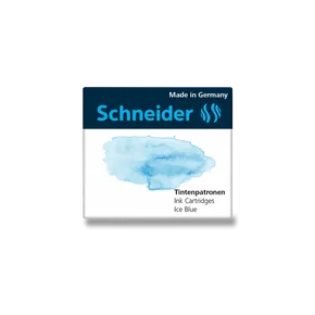Schneider Tintenpatronen, 6 Stück eisblau