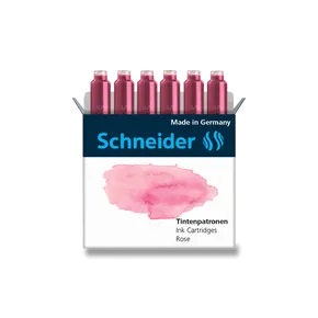 Schneider Tintenpatronen, 6 Stück rosa