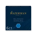 Waterman Tintenpatronen kurz blau, auswaschbar