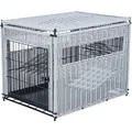 Weiteres Produktbild Indoor-Zwinger, M: 58 x 60 x 77 cm, Polyrattan, hellgrau