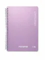 Spiral Notebook "i-Note", 18,5x24, lined, 90 sheets, pink, MITAMA 62283-90202