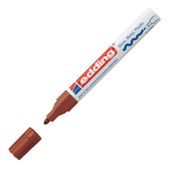 Hauptbild des Produkts Lakový popisovač "750", hnědá, 2-4mm, EDDING