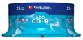 CD-R 700MB, 80min., 52x, DLP Crystal AZO, Verbatim, 25-Kuchen