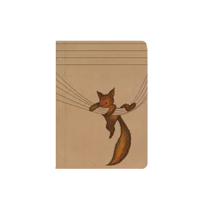 Notes liniert - A6 - Kraftpapier - Eichhörnchen