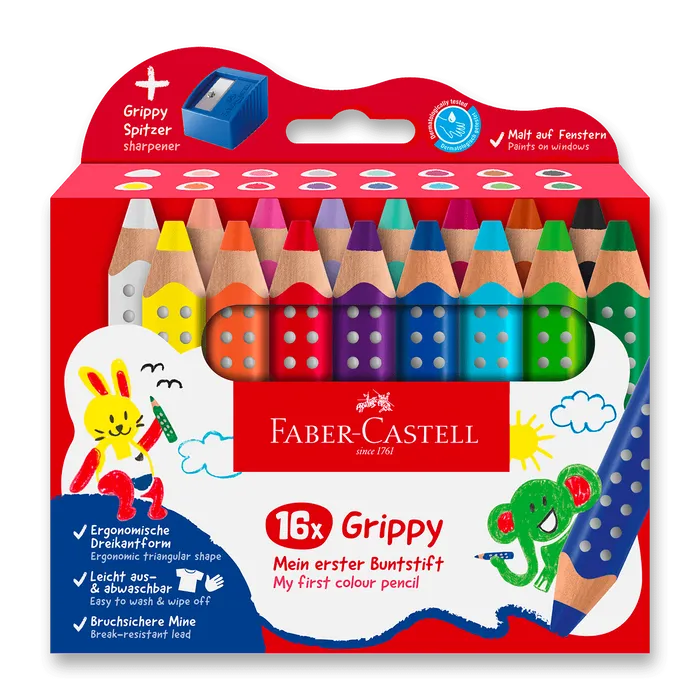 Hauptbild des Produkts Pastelka Faber-Castell Grippy - 16 barev