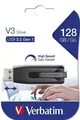USB-Stick „V3“, schwarz-grau, 128GB, USB 3.0, 80/25 MB/sec, VERBATIM