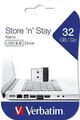 USB-Stick „Nano“, 32 GB, USB 2.0, 10/3 MB/Sek., VERBATIM