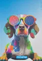 "Animal" Notizbuch, A4, liniert mit Rand, 40+2 Blätter, Hund, MITAMA 62744-90111