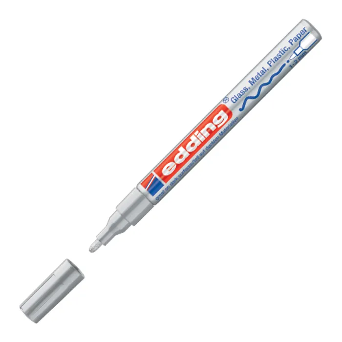 Hauptbild des Produkts Lakový popisovač "751", stříbrná, 1-2mm, EDDING