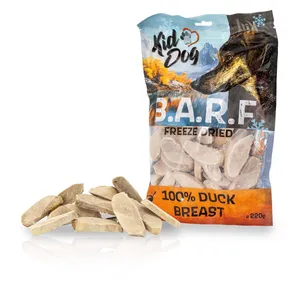 KIDDOG B.A.R.F. 100 % Entenbrust gefriergetrocknet – reines Fleisch 220 g