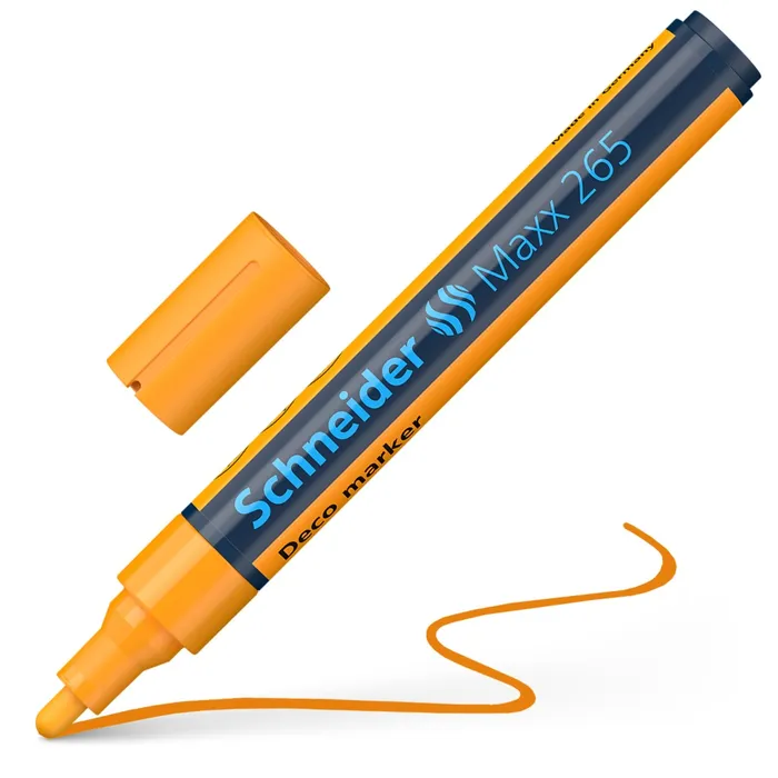Hauptbild des Produkts Křídový popisovač "Maxx 265", oranžová, 2-3mm, tekutý, SCHNEIDER
