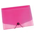 Weiteres Produktbild Dokumenten-Organizer mit gummiertem A4-Opalglas, klar-rosa, 13 Fächer