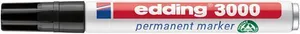Permanent Marker "3000", black, 1.5-3 mm, conical tip, EDDING 7580228001