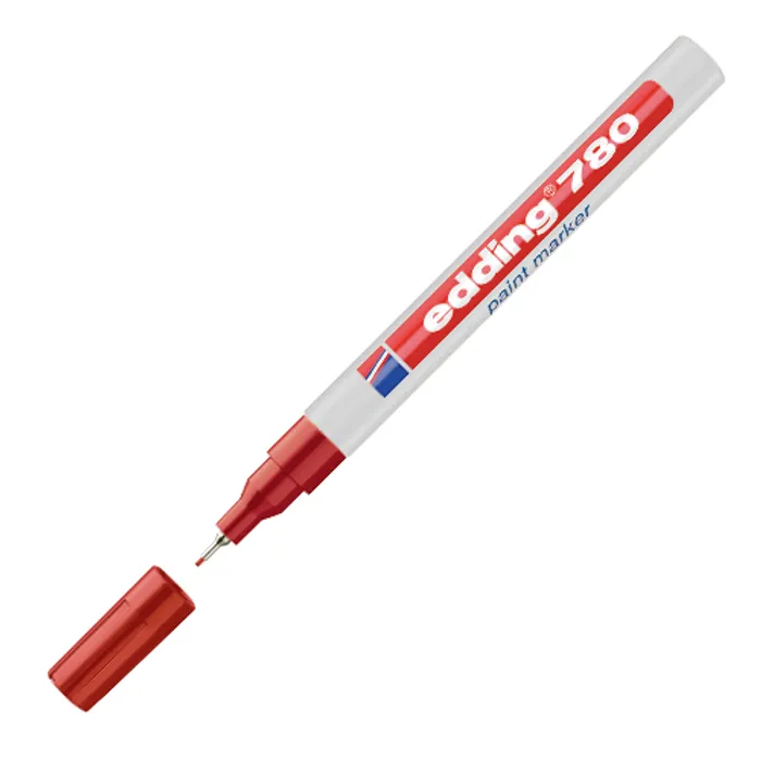 Hauptbild des Produkts Lakový popisovač "780", červená, 0,8mm, EDDING