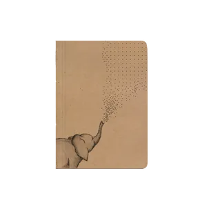 Notes gepunktet - A6 - Kraftpapier - Elefant