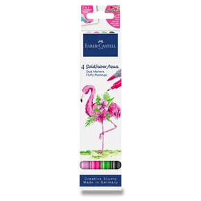Faber-Castell Goldfaber Aqua Dual Marker Fluffy Flamingo [4 Stk.]