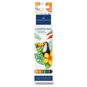 Faber-Castell Goldfaber Aqua Dual Marker Tropical Tucan [4 Stk.]