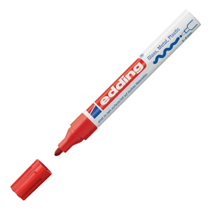 Hauptbild des Produkts Lakový popisovač "750", červená, 2-4mm, EDDING