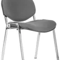 Weiteres Produktbild Konferenzstuhl "1190 TC Tondo", grau, gepolstert, verchromter Rahmen