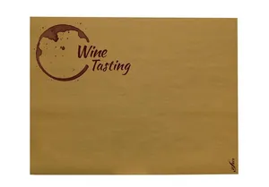 Einweg-Tischsets aus Papier Infibra Natur Wine Tasting 30x40 cm [500 Stück]