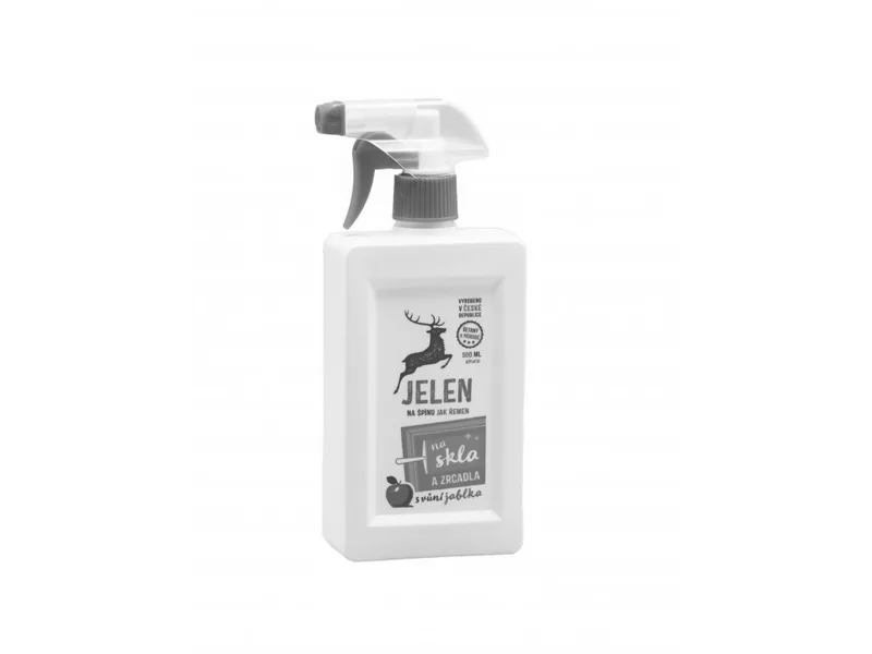 Hauptbild des Produkts Jelen na skla a zrcadla jablko - čistič 500 ml rozprašovač