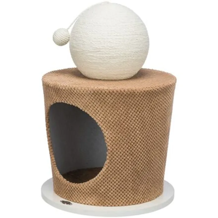 Hauptbild des Produkts Jeskyně se škrabacím míčem, o 36 × 50 cm, plyš/sisal, taupe