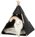 Tipi-Höhle, 55 x 65 x 55 cm, Filz, Anthrazit