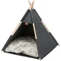 Tipi-Höhle, 55 x 65 x 55 cm, Filz, Anthrazit