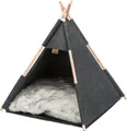 Weiteres Produktbild Tipi-Höhle, 55 x 65 x 55 cm, Filz, Anthrazit