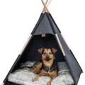 Weiteres Produktbild Tipi-Höhle, 70 x 70 x 70 cm, Filz, Anthrazit