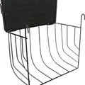 Weiteres Produktbild Heukrippe mit Deckel, zum Aufhängen, 25 × 18 × 12 cm, lackiertes Metall, schwarz