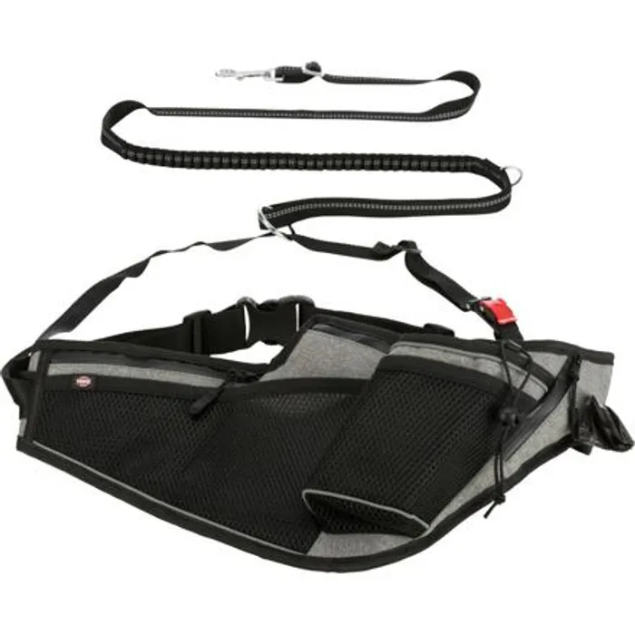 Hauptbild des Produkts Joggingový pás s vodítkem, pás: 70-130 cm, vodítko 1.15-1.50 m, 20mm, šedá