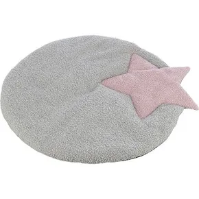 JUNIOR Liegematte STAR für Welpen, 55 x 61 cm, grau/helllila