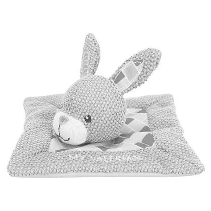 Hauptbild des Produkts JUNIOR snuggler - plyšový mazlíček, čtverec s králičí hlavou 13 x 13 cm