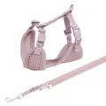 JUNIOR SOFT Geschirr mit Leine für Welpen, flieder S-M: 26-34 cm/10 mm, 2,00 m