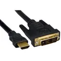 Weiteres Produktbild Video-Kabel DVI (18+1) M - HDMI M, 2m, goldene Konnektoren, schwarz, Logo, Blister