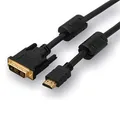 Video-Kabel DVI (18+1) M - HDMI M, 3m, schwarz, Logo, Blister