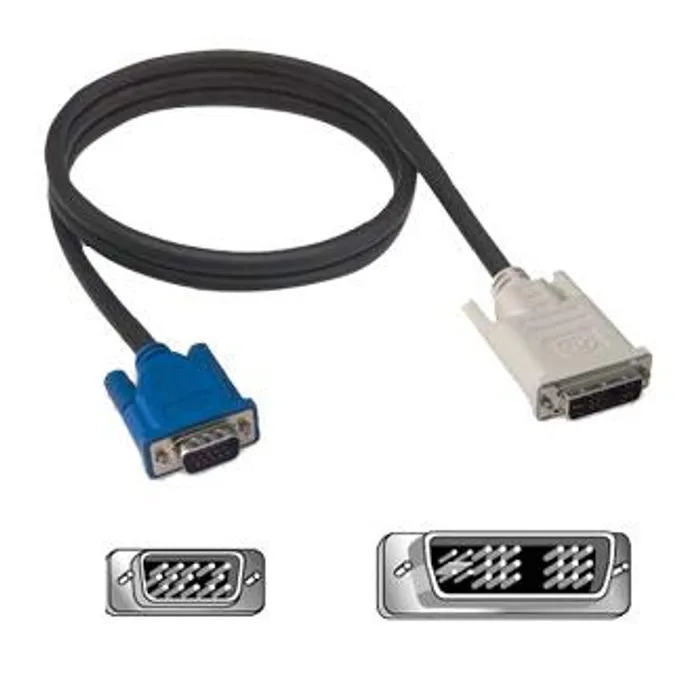 Hauptbild des Produkts Kabel DVI (18+5) M- VGA (D-sub) M, 2m, černá
