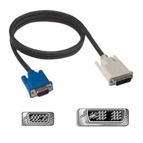 Kabel DVI (18+5) M- VGA (D-sub) M, 2m, schwarz