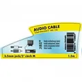 Weiteres Produktbild Audio Kabel Jack (3,5mm) M - 2x CINCH M, 1.5m, schwarz, Logo