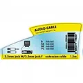 Weiteres Produktbild Jack (3,5mm) M - Jack (3,5mm) F, JACK, 1.5m, schwarz, Logo