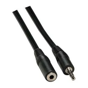 Jack (3,5mm) M - Jack (3,5mm) F, JACK, 1.5m, schwarz, Logo