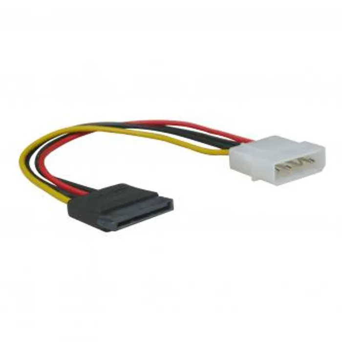 Hauptbild des Produkts Kabel k hardisku napájecí, DC SATA M- DC 5,25" M, 0.2m, color