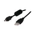 USB-Kabel (2.0), USB A M- 4 pin M, 1.8m, schwarz, FUJI