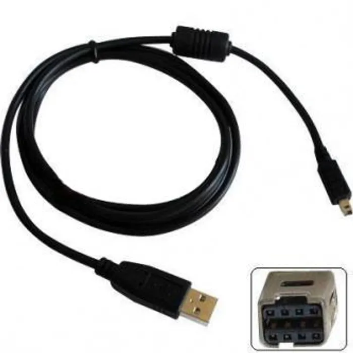 Hauptbild des Produkts Kabel USB (2.0), USB A M- 8 pin M, 1.8m, černý, Logo, blistr, MINOLTA
