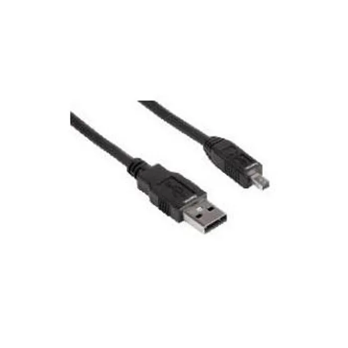 Hauptbild des Produkts Kabel USB (2.0), USB A M- 8 pin M, 1.8m, černý, Logo, blistr, PANASONIC
